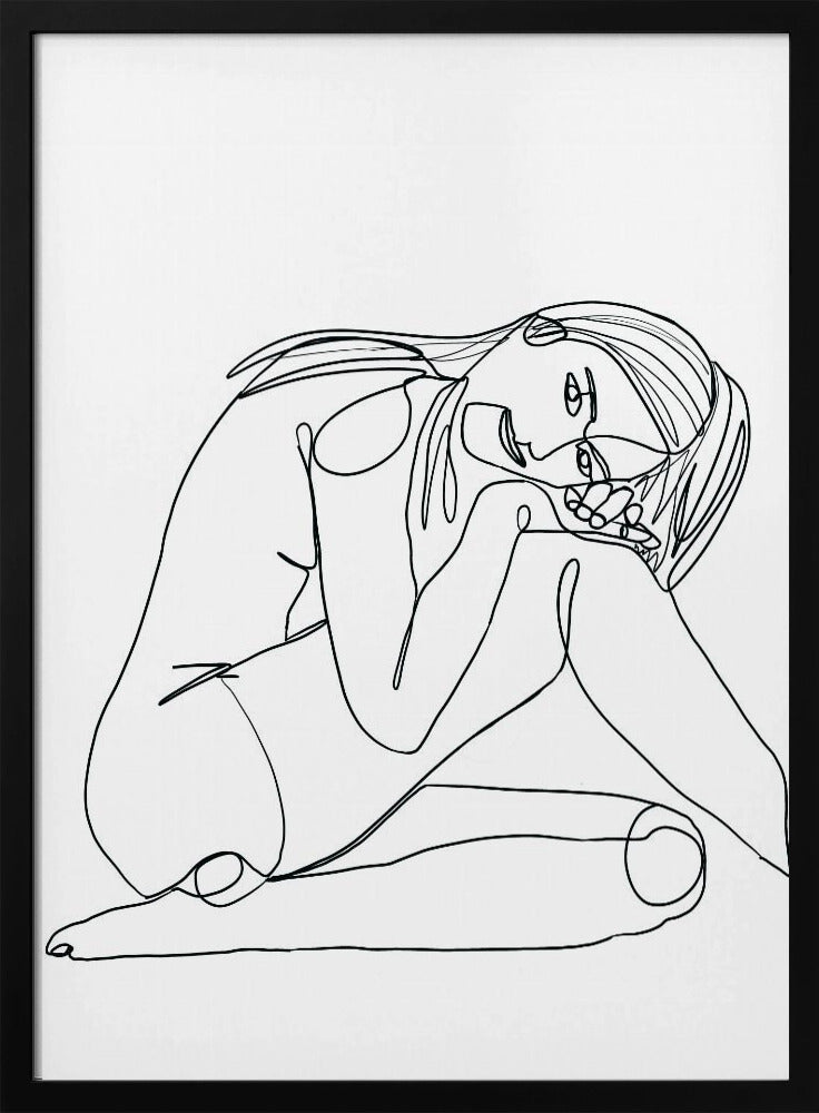 Line Drawing of Woman | Poster