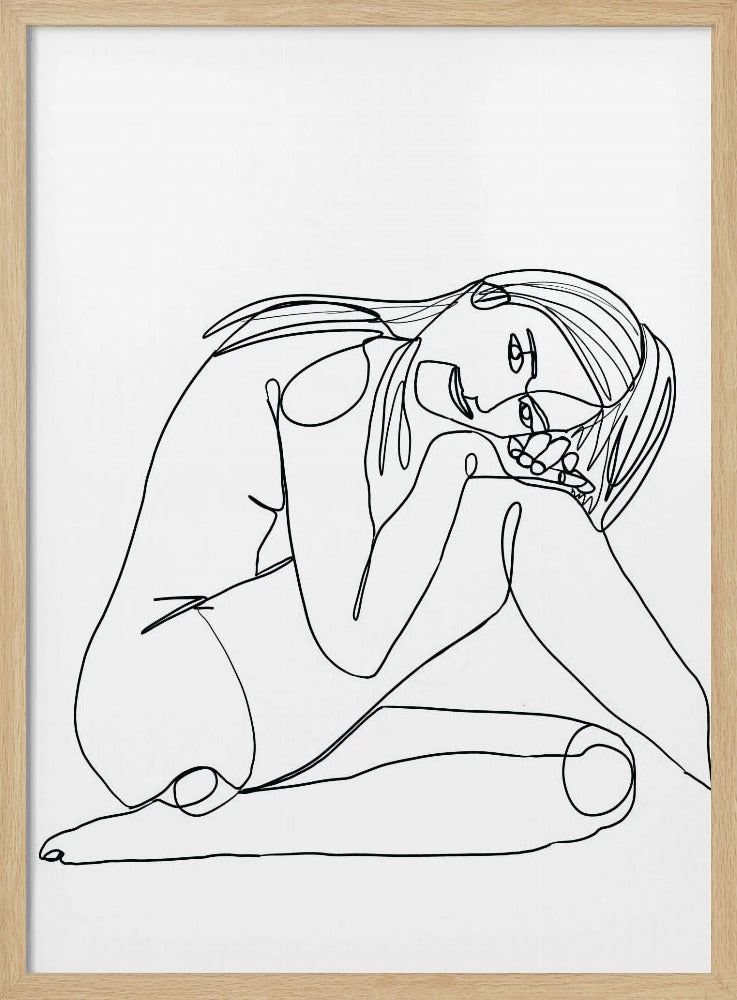 Line Drawing of Woman | Poster
