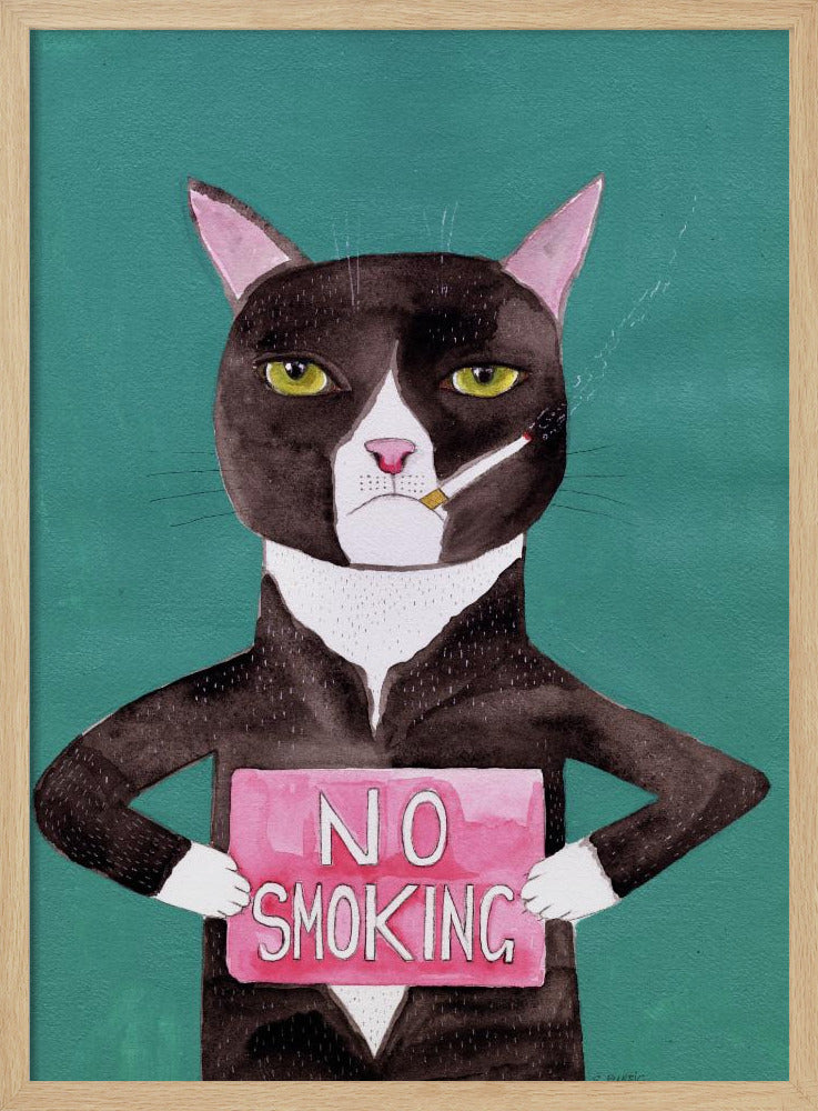 Smoking cat | Poster