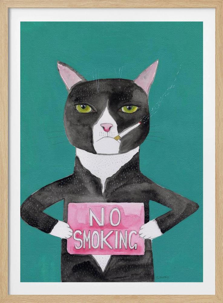 Smoking cat | Poster