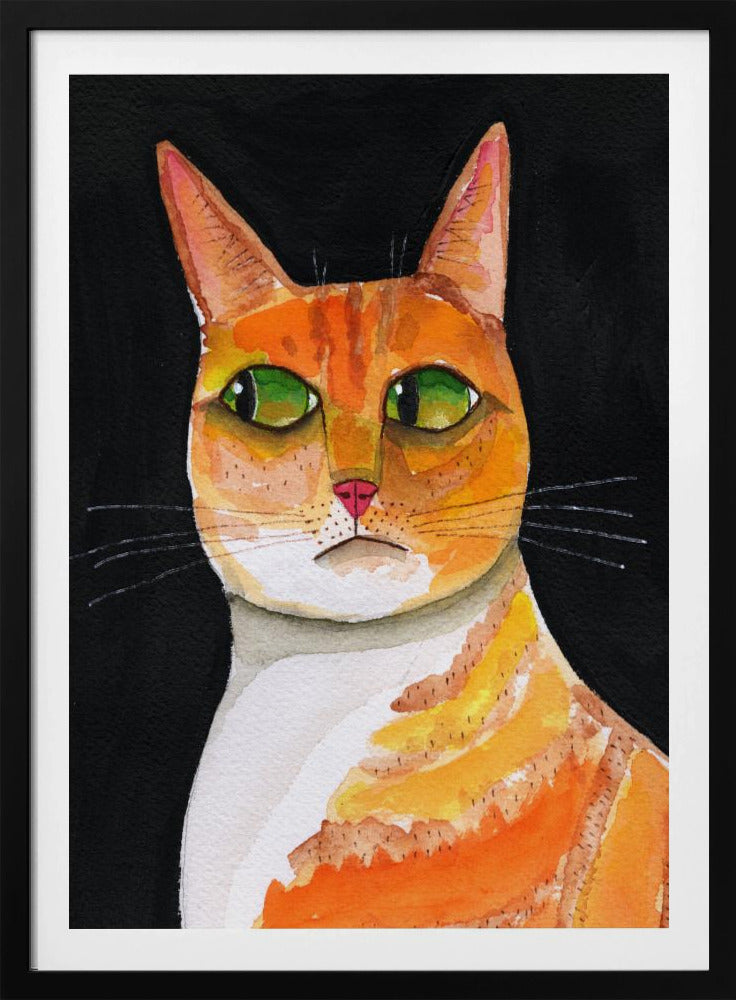 Side Eye Cat Closeup ginger cat | Poster