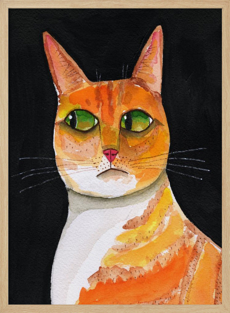 Side Eye Cat Closeup ginger cat | Poster