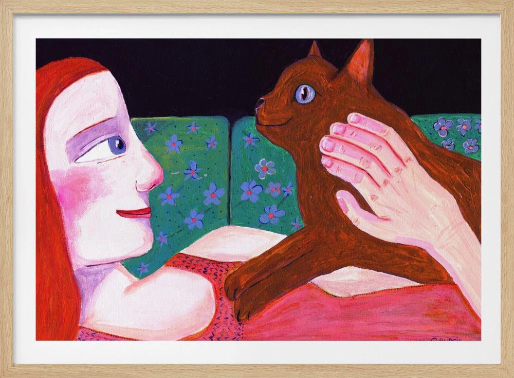 Cat Lover Red | Poster