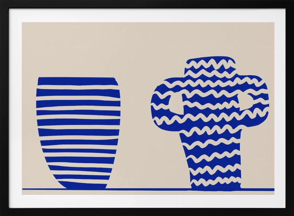 Blue Vases | Poster