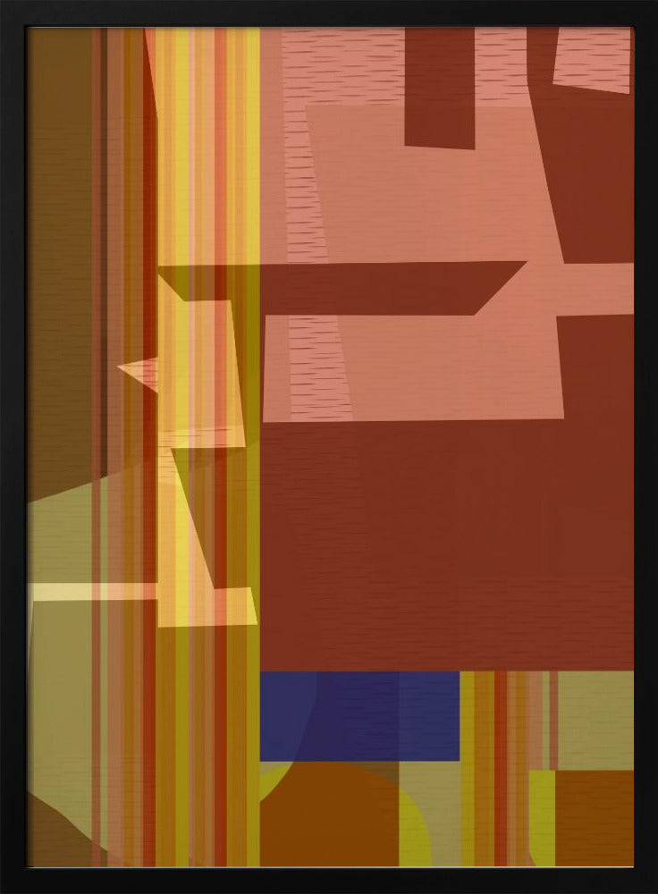 Yellow Red Woven 2 | Poster