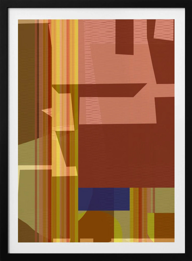 Yellow Red Woven 2 | Poster