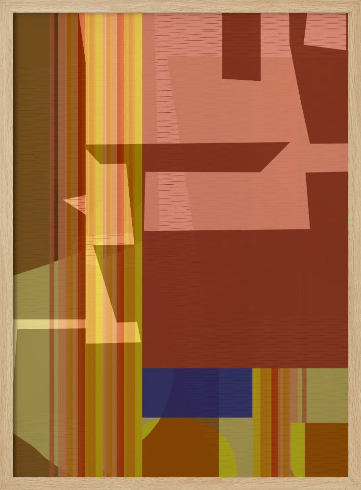 Yellow Red Woven 2 | Poster