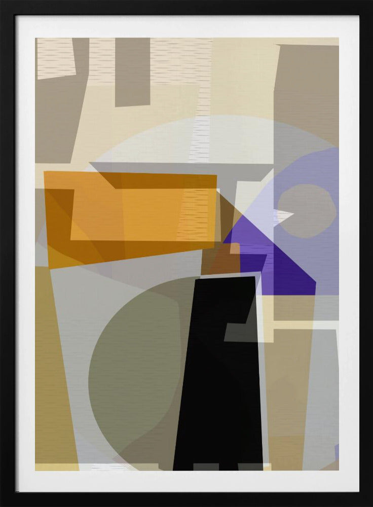 Yellow Purple Woven 3 | Poster