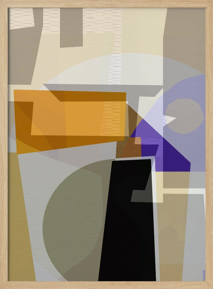 Yellow Purple Woven 3 | Poster