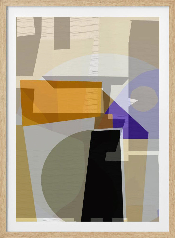 Yellow Purple Woven 3 | Poster