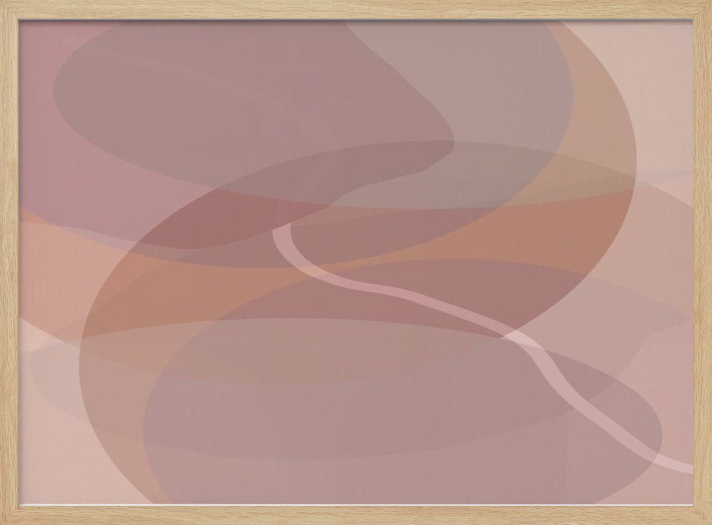Dusty Rose Shapes 1 | Poster