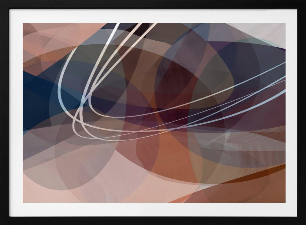 Dusty Rose Shapes 3 | Poster