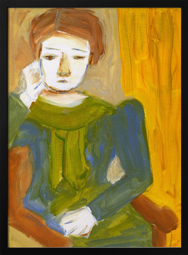 Lady Thinking | Poster