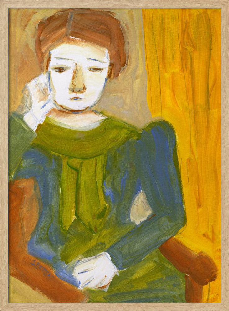 Lady Thinking | Poster