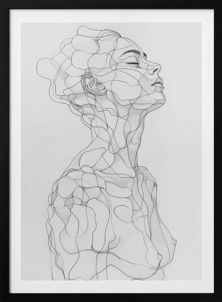 Lines Art Woman 14 | Poster