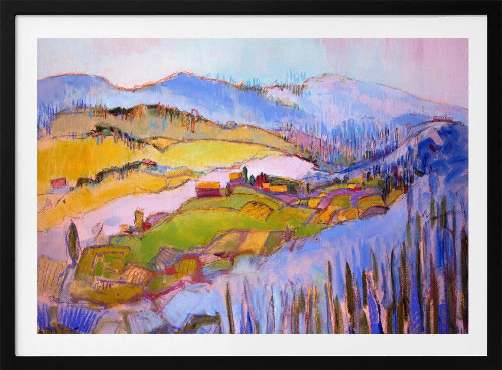 Colorful Hillscape | Poster