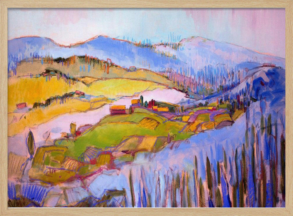 Colorful Hillscape | Poster