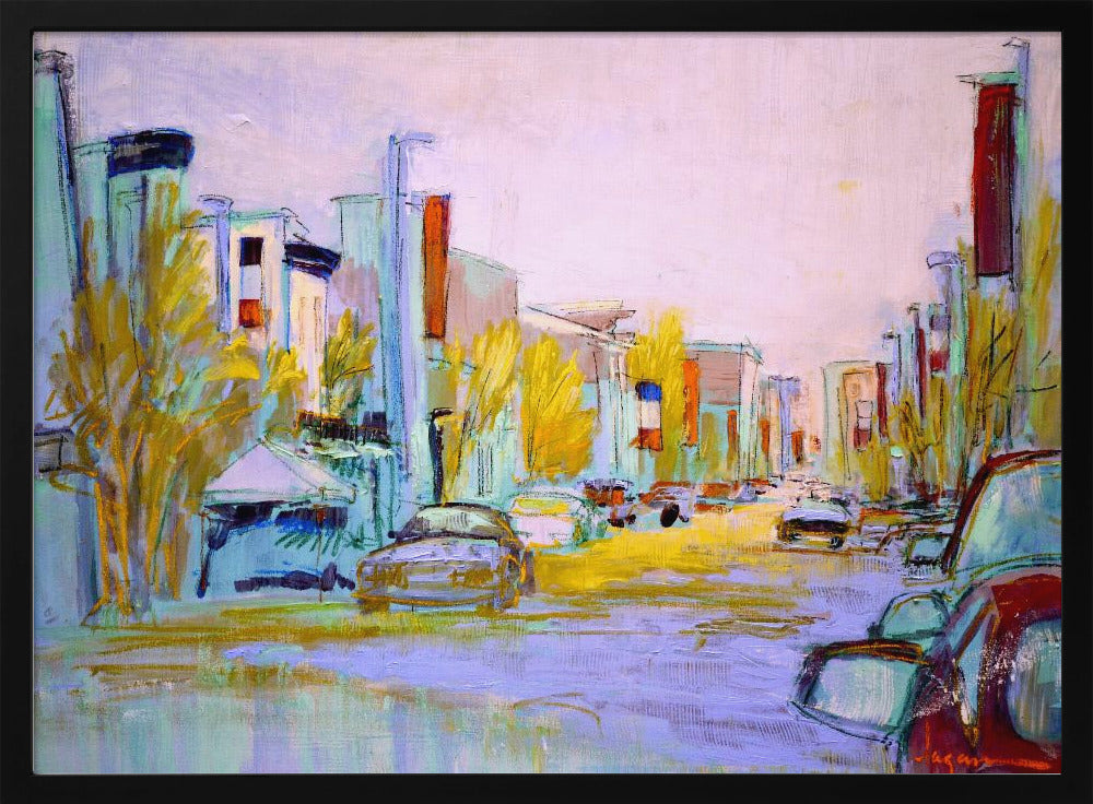 Sunlit Street Scene | Poster