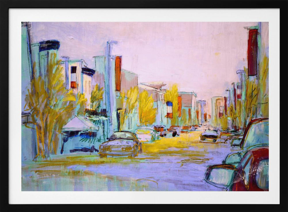 Sunlit Street Scene | Poster