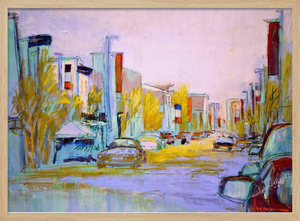 Sunlit Street Scene | Poster