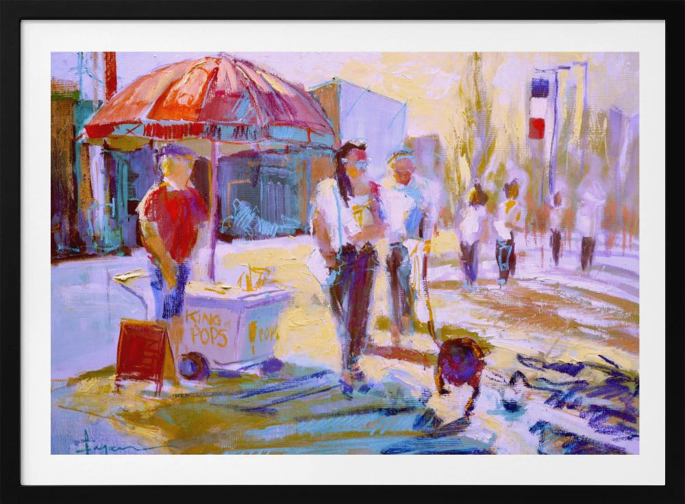 Sunny Stroll Scene | Poster