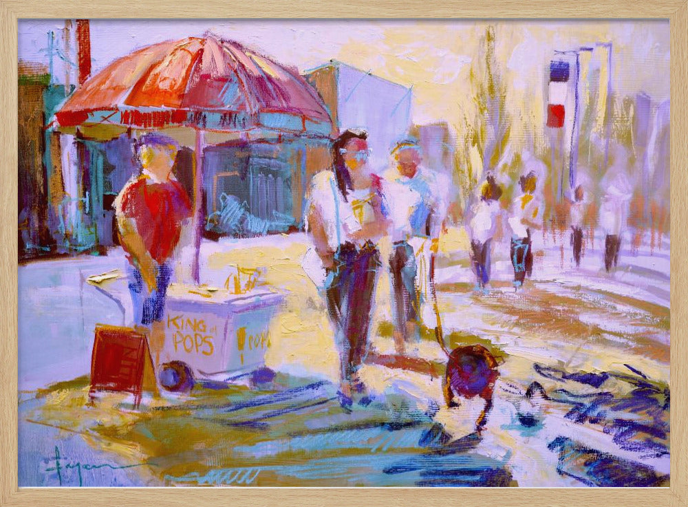 Sunny Stroll Scene | Poster