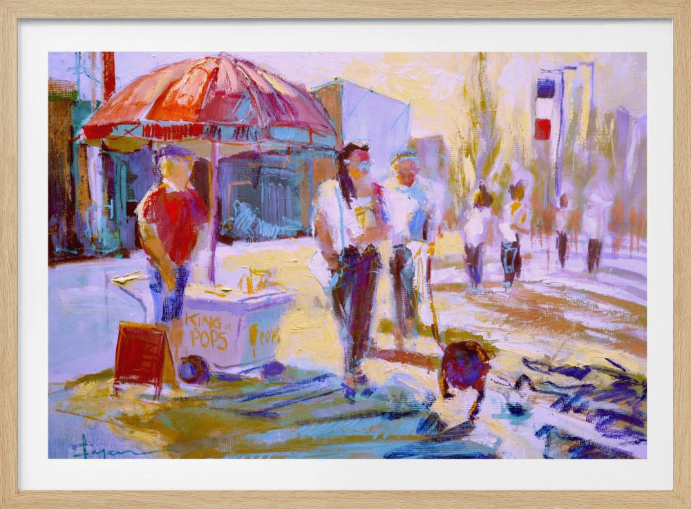 Sunny Stroll Scene | Poster