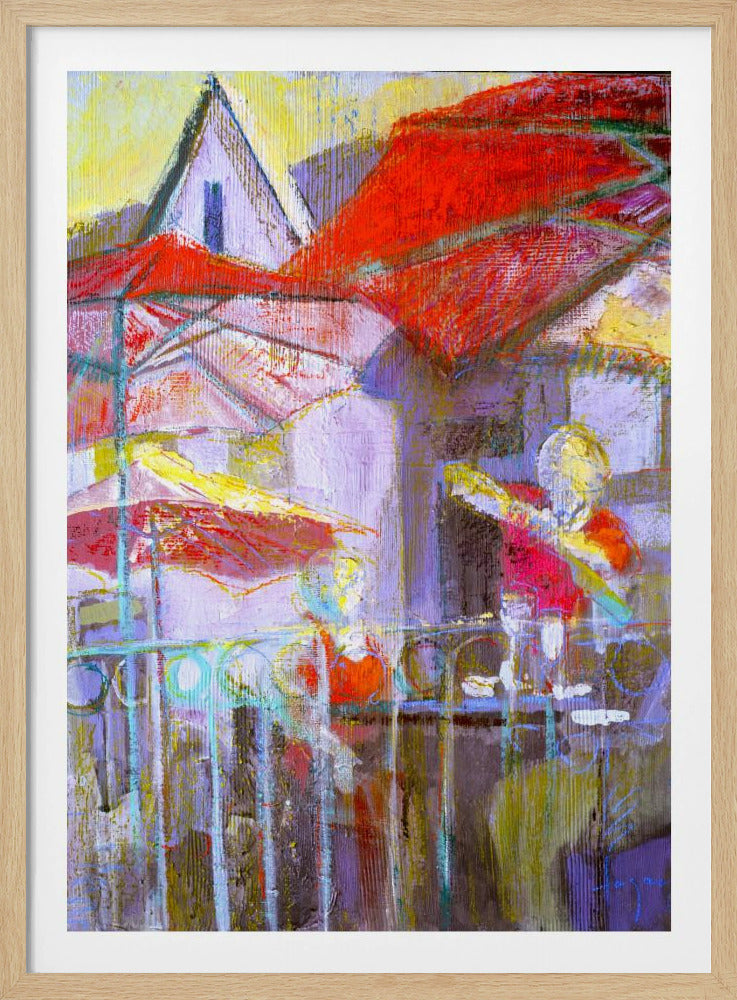 Red Umbrellas | Poster