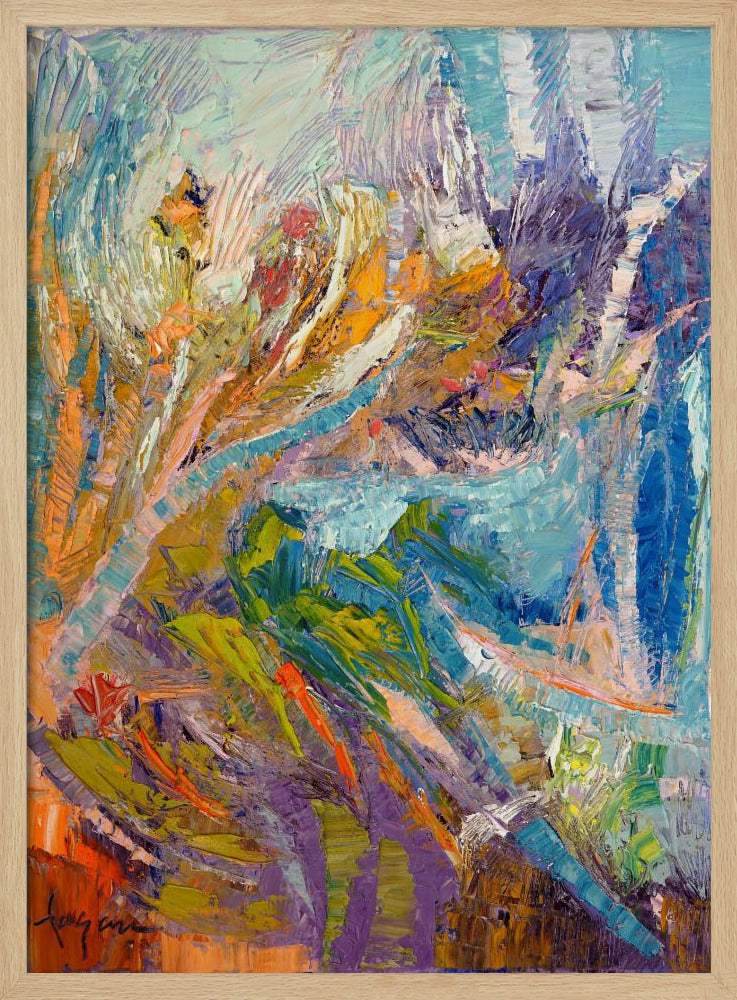 Indigo Abstract | Poster