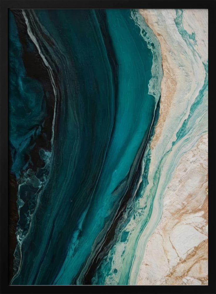 Oceanic Marble Flow | Poster