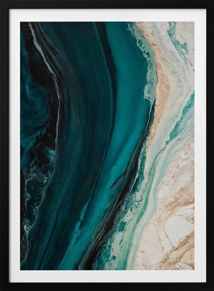 Oceanic Marble Flow | Poster