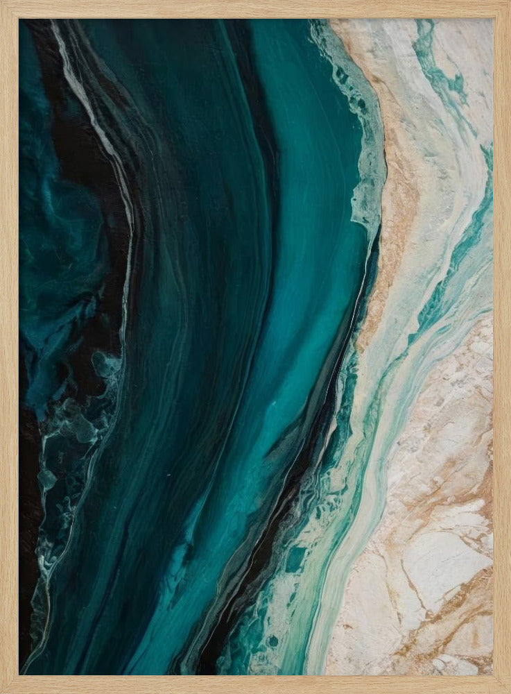 Oceanic Marble Flow | Poster