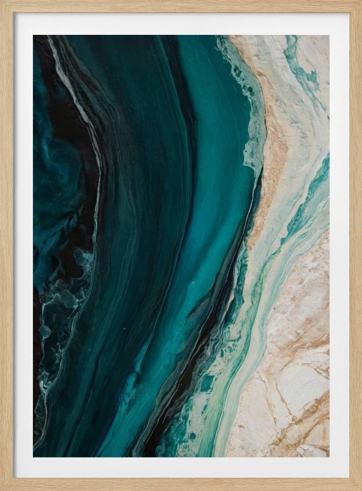 Oceanic Marble Flow | Poster