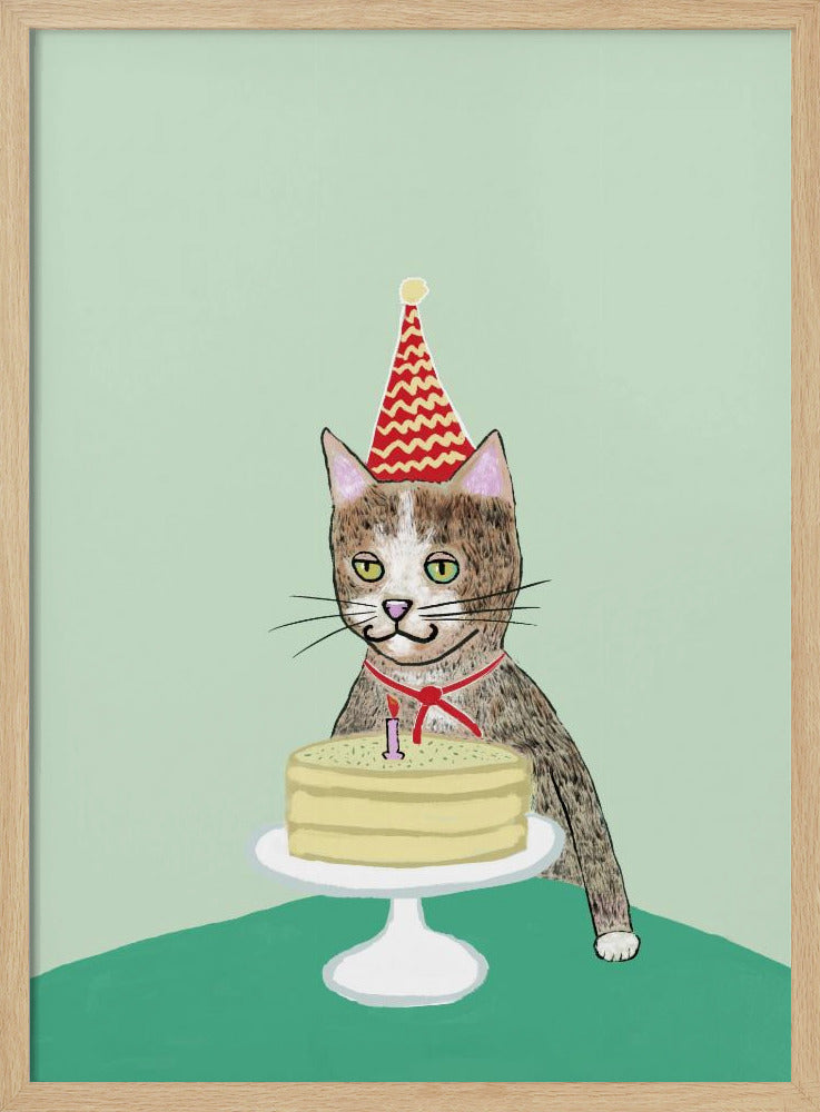 Birthday cat | Poster