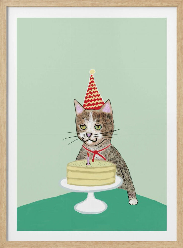 Birthday cat | Poster