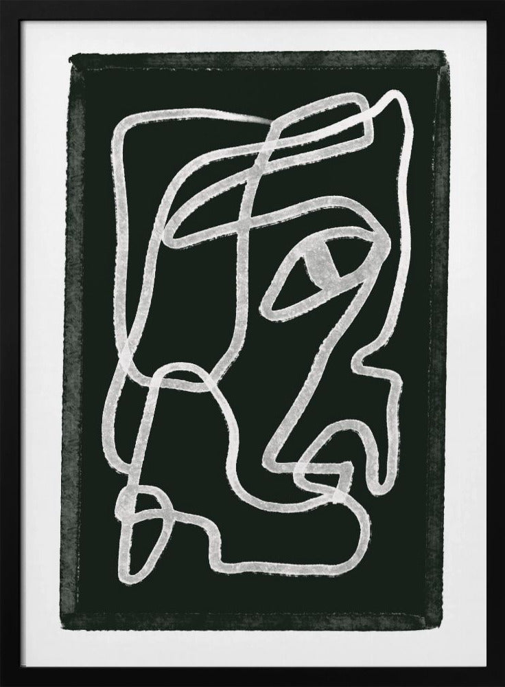 Abstract lines black | Poster