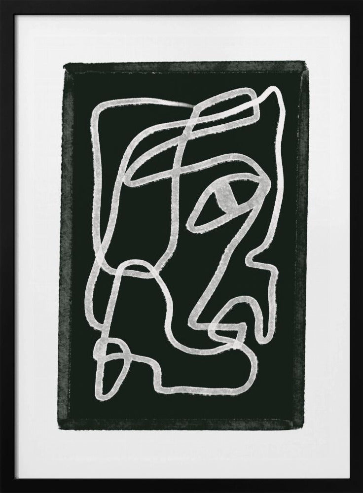 Abstract lines black | Poster