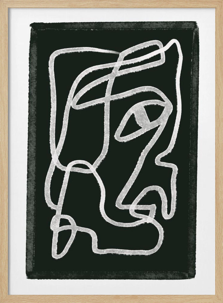 Abstract lines black | Poster