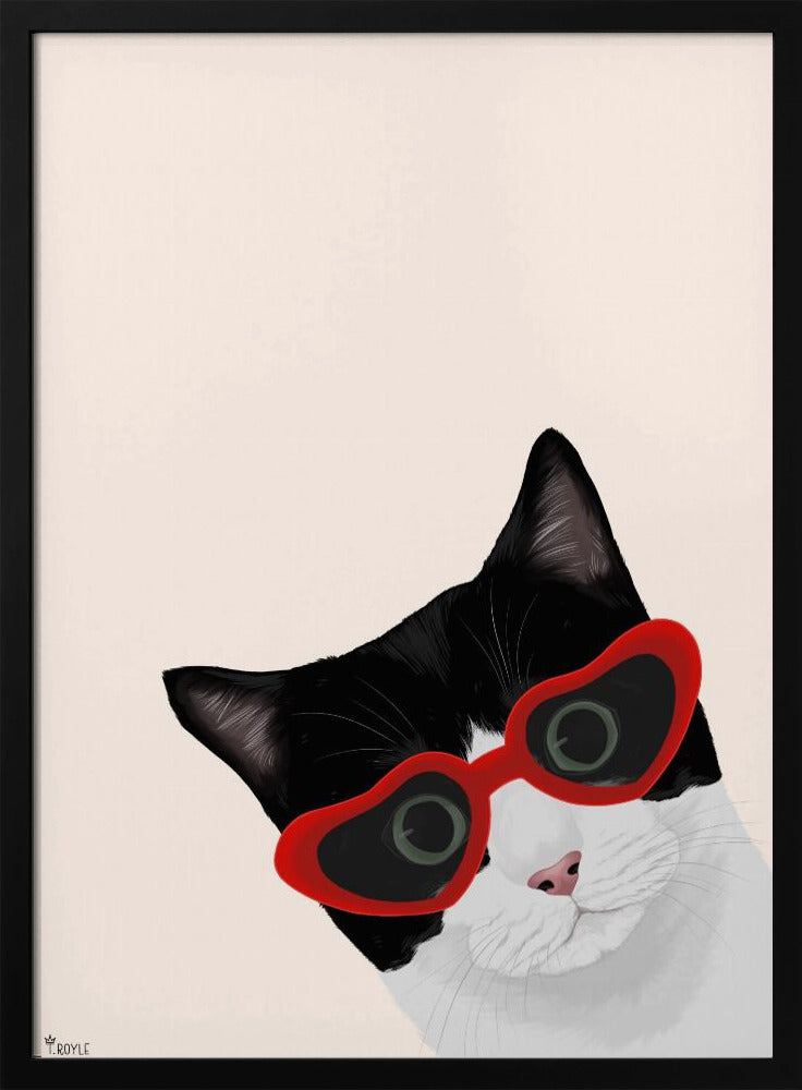 Vintage Cheeky Cat | Poster