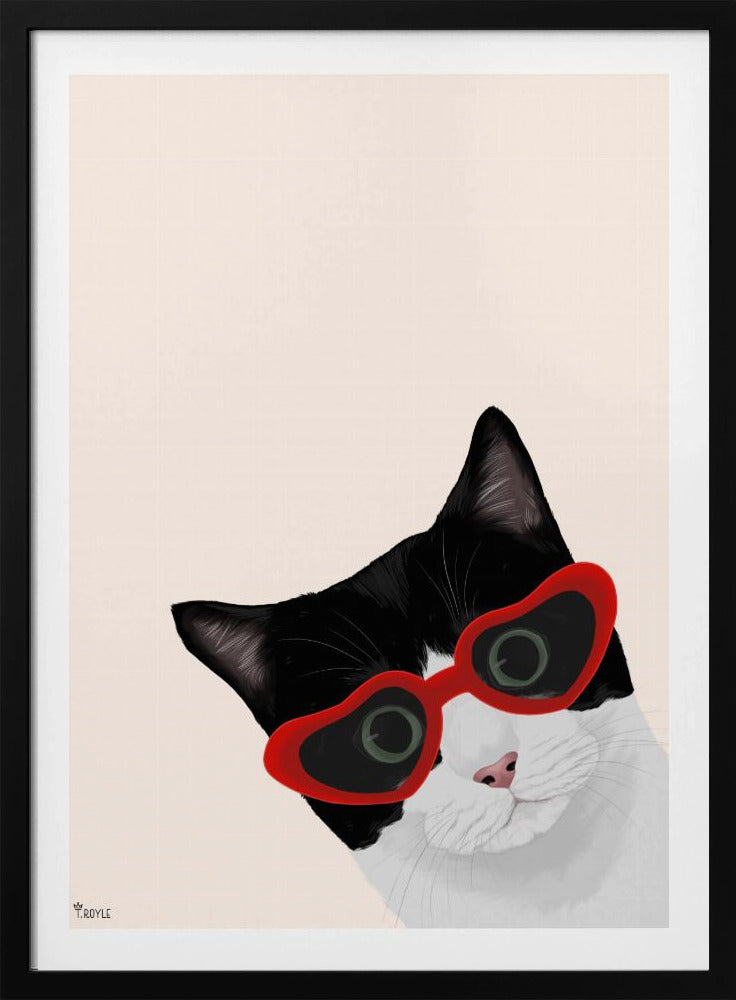 Vintage Cheeky Cat | Poster