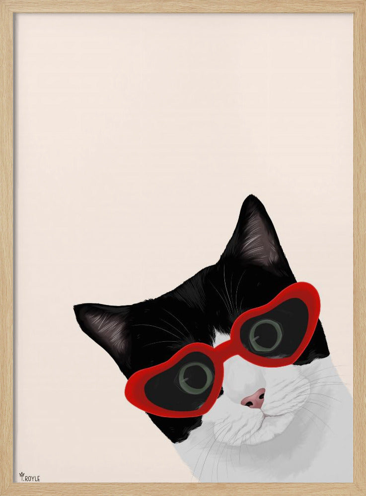 Vintage Cheeky Cat | Poster