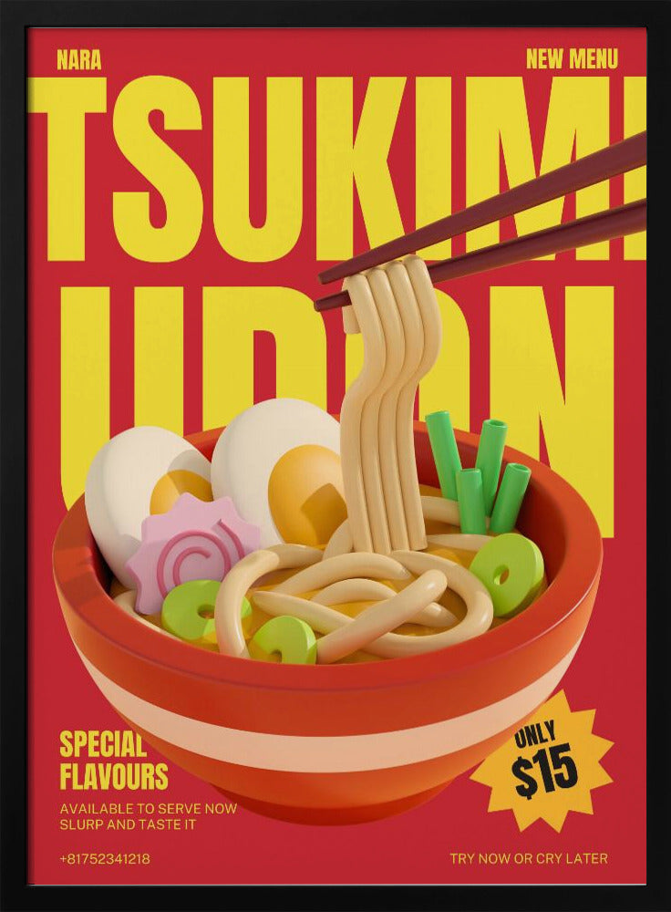 Tsukimi Udon Menu | Poster