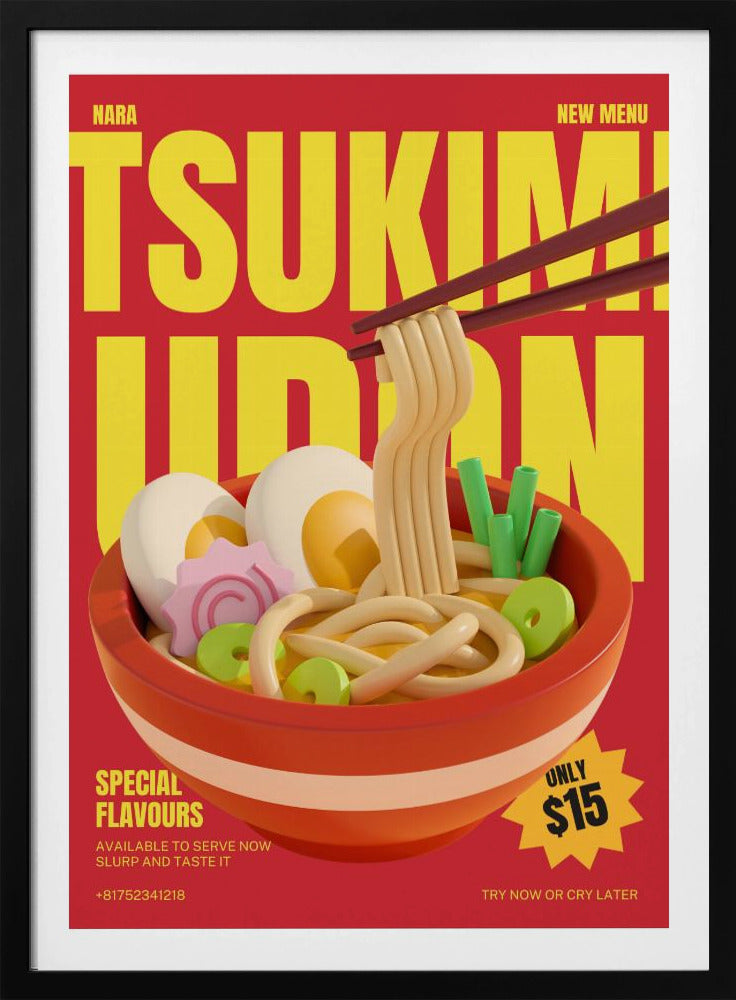 Tsukimi Udon Menu | Poster
