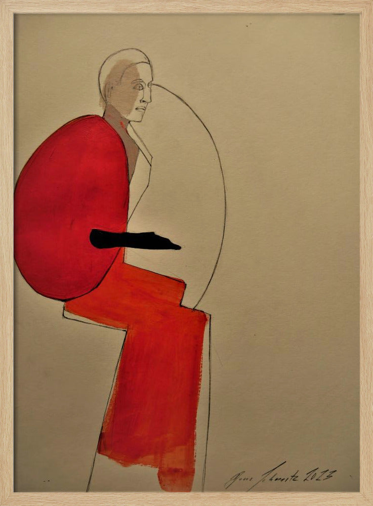 Woman In Red | Poster