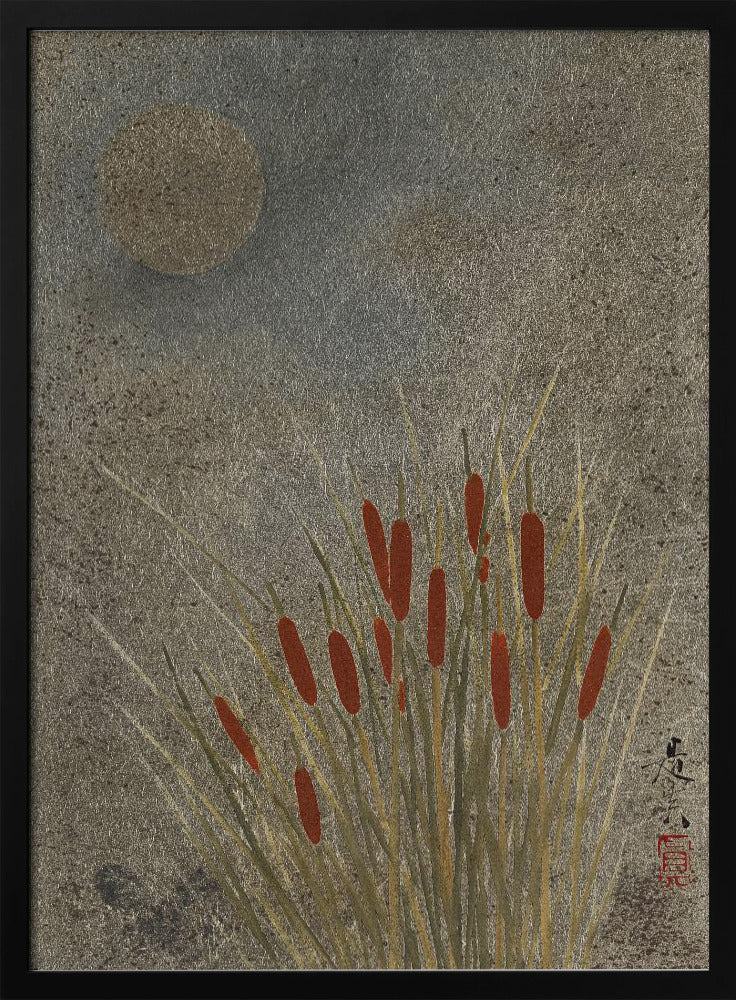 Japanese Grass Field At Night (1807–1891) Full | Poster