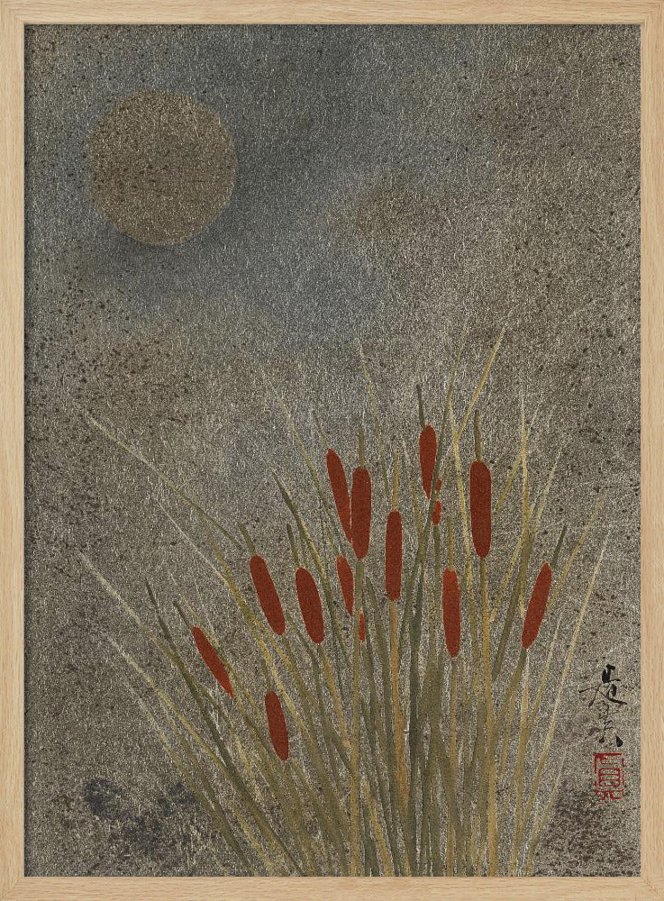 Japanese Grass Field At Night (1807–1891) Full | Poster