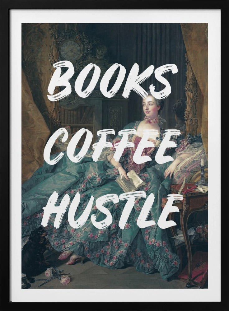 Bookscoffeewhite Ratioiso | Poster