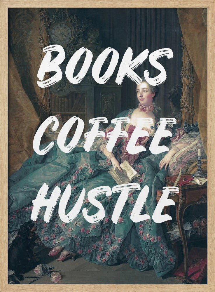 Bookscoffeewhite Ratioiso | Poster