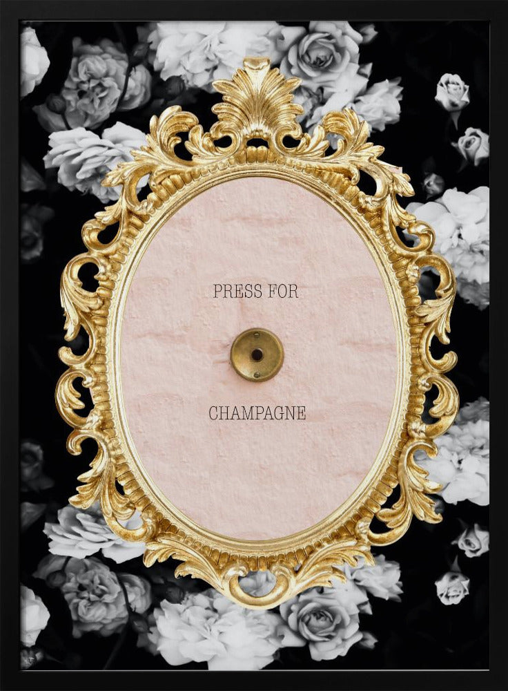 Champagnedarkfloral Ratio2x3 | Poster