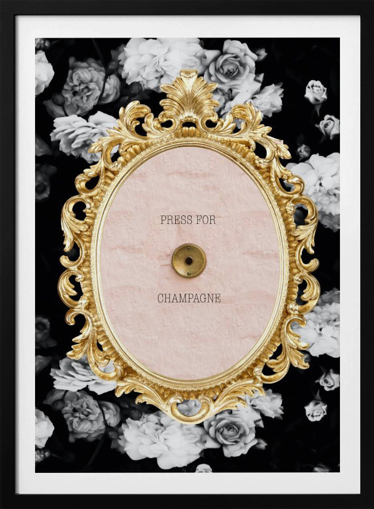 Champagnedarkfloral Ratio2x3 | Poster